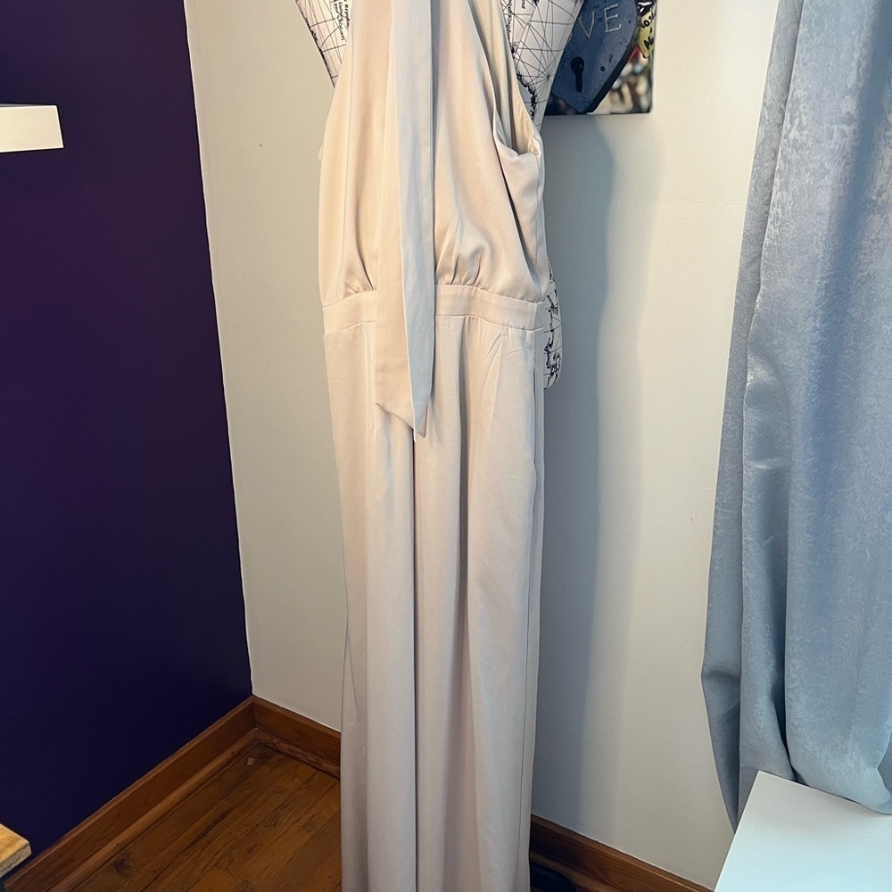 INA Cream Colored High Neck Jumpsuit - Picture 5 of 8